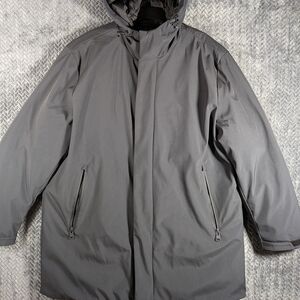 Calvin Klein Men's Down Winter Parka/Coat Gray Hooded XL
